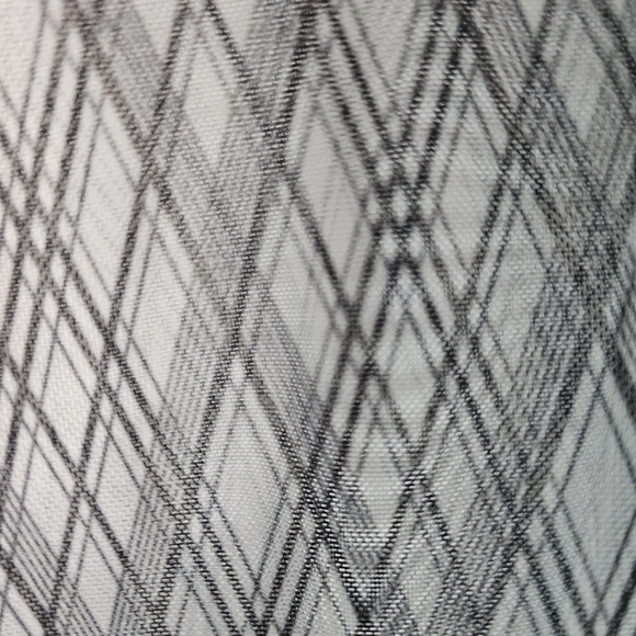 BANANA REPUBLIC Diamond Plaid Mesh Mock-Neck Top, S - Picture 3 of 8